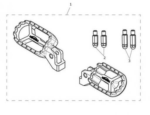 RIDER FOOTRESTS - PAIR (A9770240)
