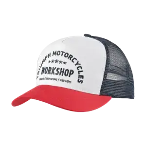 WORKSHOP TRUCKER CAP BONE / RED (MCAS2353)
