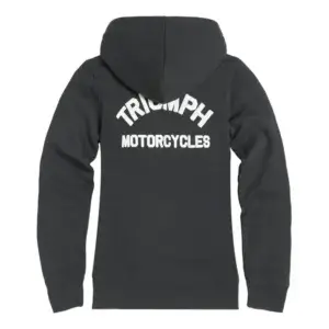TriumphLillyLadiesBlackFullZipHoodieMSWS2345Rear